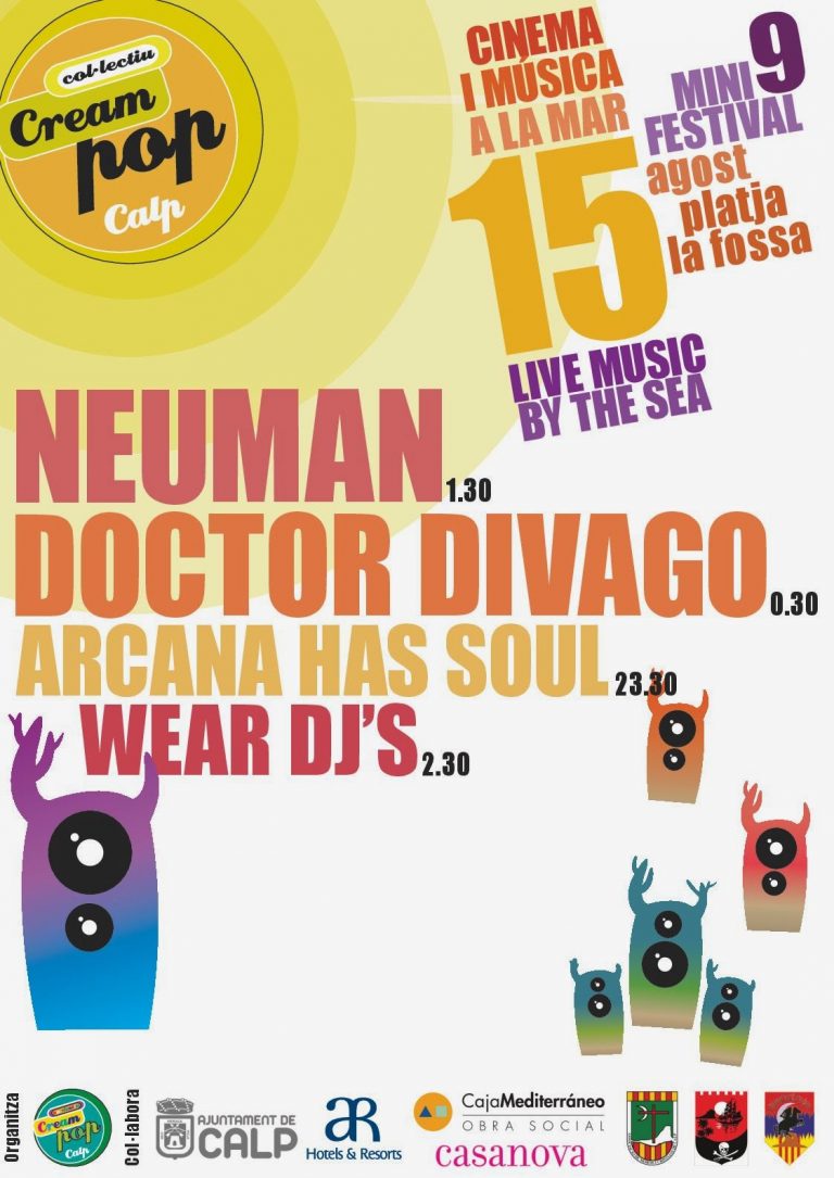 15 de agosto Festival Creampop en Calpe
