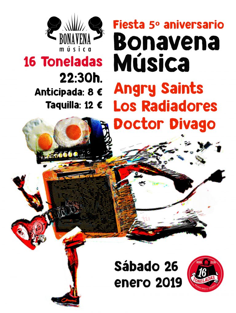 Fiesta Bonavena Música en 16 Toneladas de Valencia