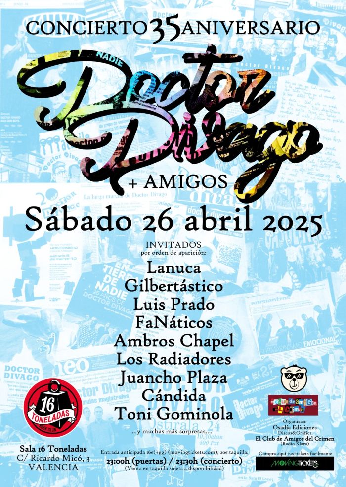 Fiesta 35 aniversario Doctor Divago
